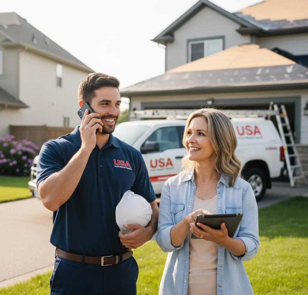 USA Roof Repair Experts customer support in Sangerville